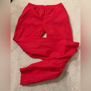 Vintage 90s Marlboro Adventure Team Red Parachute Windbreaker Track Pants